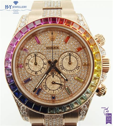 rolex daytona rainbow diamond|rolex rainbow daytona original price.